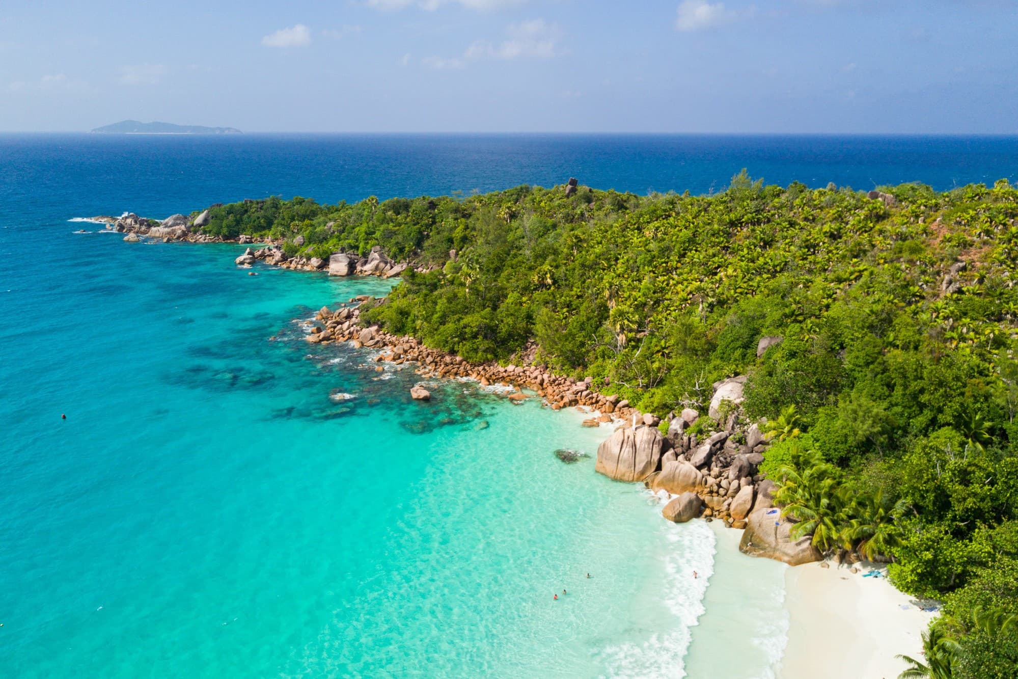 Praslin Island beach
